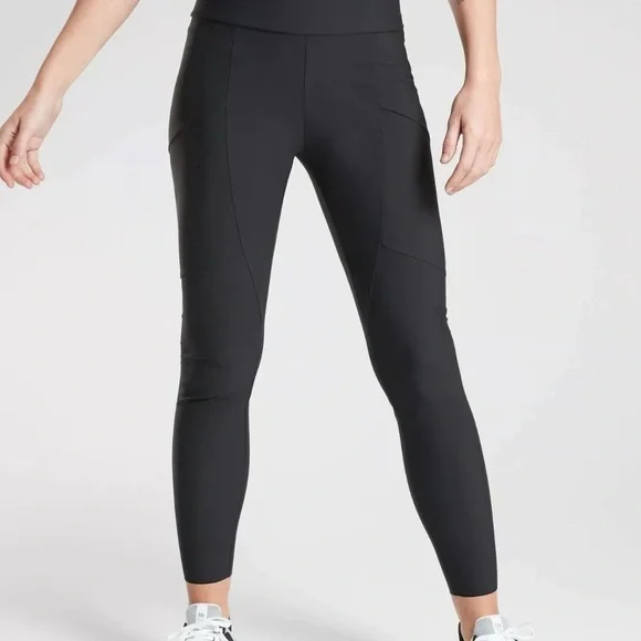 Athleta Stellar City Tight Black Leggings Size 8 - Picture 3 of 7
